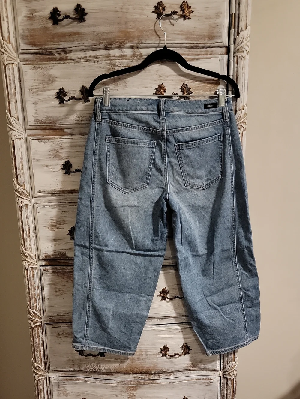 Liverpool Light Blue Barrel Crop Jeans